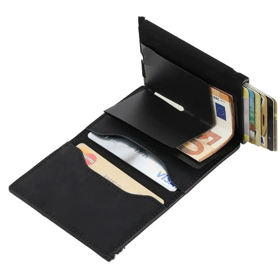 Men's RFID Carbon Leather Wallet
