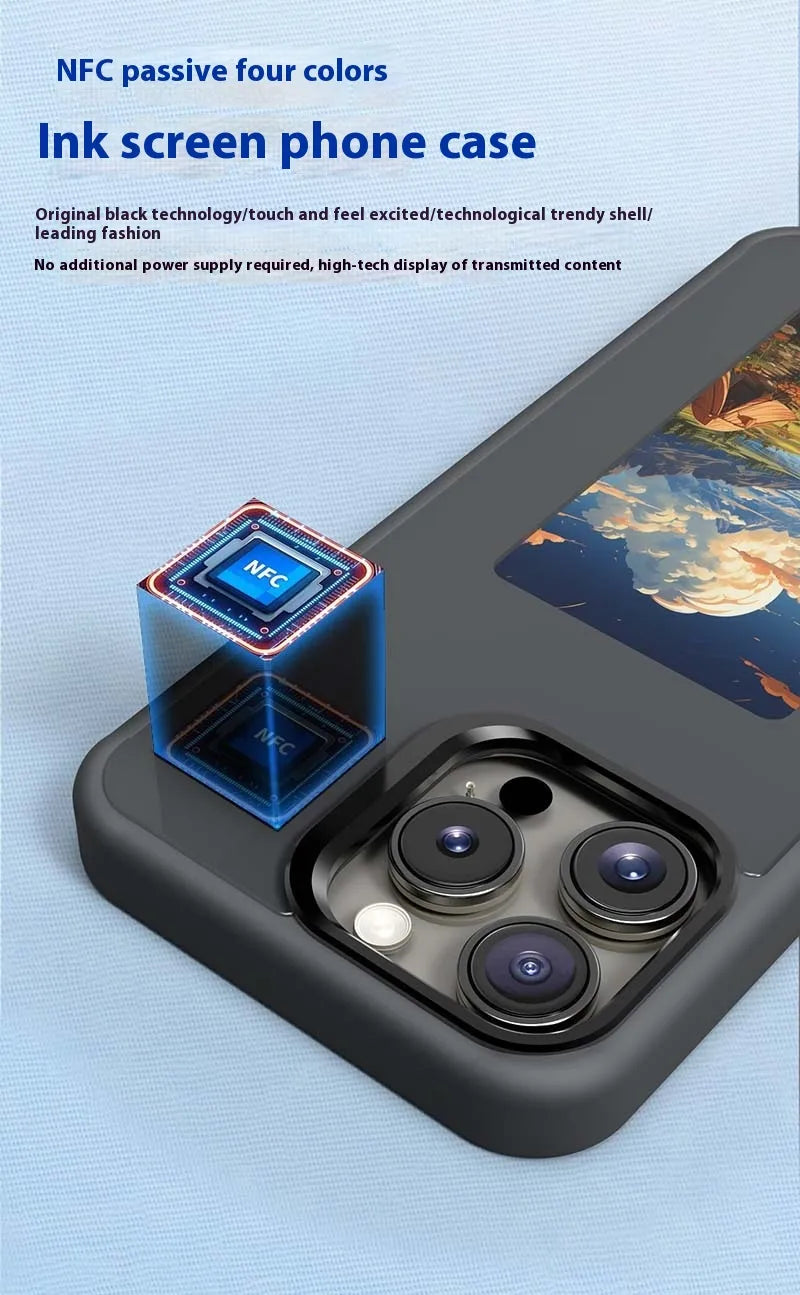 Custom E-Ink iPhone Cover